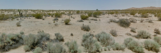 More than 3 acres on a corner lot in the California desert.